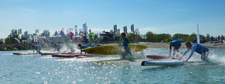 SUP Action beim ersten Tourstop der Killerfish German SUP Challenge auf Fehmarn
