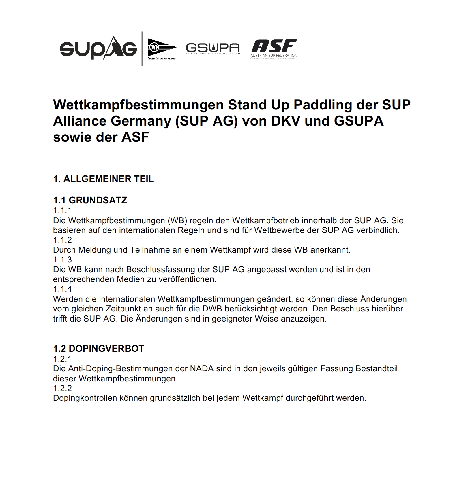 Neues SUP Rulebook veröffentlicht!